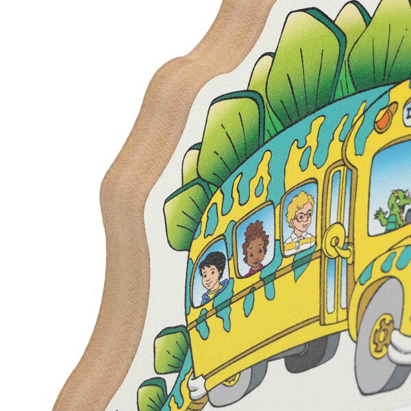 Scholastic The Magic School Bus Dino Bus Chunky Wood Decor Open Road